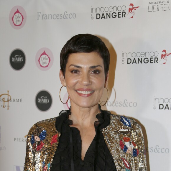 No web - No chaîne TV - Cristina Cordula - Soirée spectacle à l'occasion des 15 ans de l'association "Innocence en Danger" au théâtre des Variétés à Paris, le 11 avril 2016. © Christophe Aubert via Bestimage