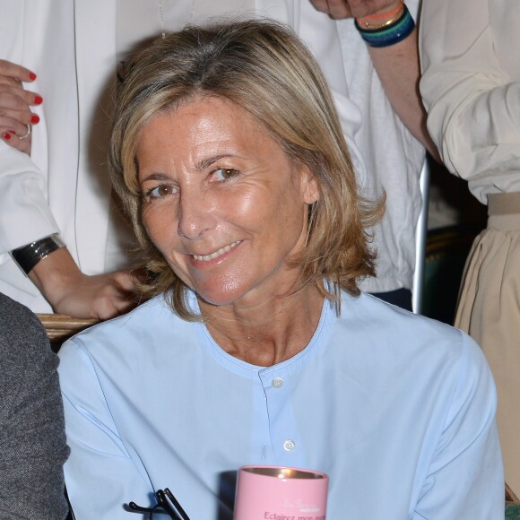 Claire Chazal à la conférence de presse de la Flamme Marie Claire à l'hôtel Marois dans les salons France-Amériques à Paris le 14 juin 2016.