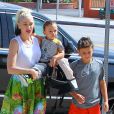 Gwen Stefani emmène ses enfants Kingston, Zuma Rossdale et Apollo à l'église à Los Angeles, le 5 juin 2016 © CPA/Bestimage