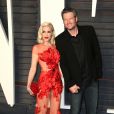 Gwen Stefani et son compagnon Blake Shelton à la soirée "Vanity Fair Oscar Party" après la 88ème cérémonie des Oscars à Hollywood, le 28 février 2016.