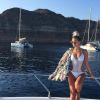 Mélanie des "Anges 8" en bikini pendant ses vacances avec Anthony Martial, en Grèce, juillet 2016