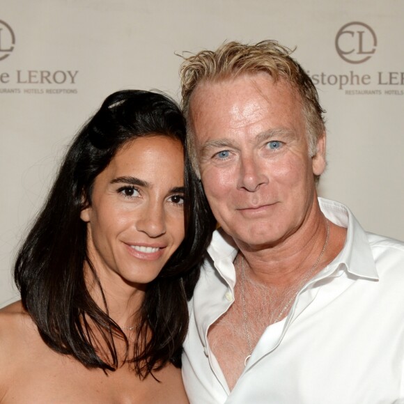 Exclusif - Franck Dubosc et sa femme Danièle - 21ème soirée blanche de Christophe Leroy aux Moulins de Ramatuelle le 8 juillet 2016. © Rachid Bellak / LMS / Bestimage