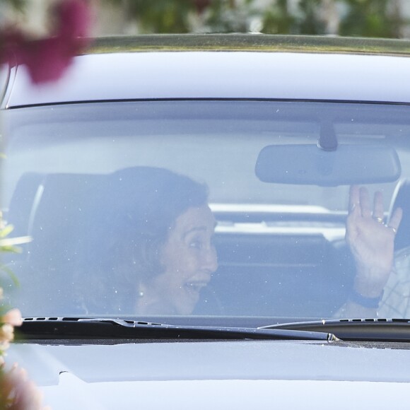 Le roi Felipe VI d'Espagne et la reine Sofia d'Espagne. La famille royale espagnole célébrait le 30 juillet 2016 le 80e anniversaire de l'infante Pilar de Bourbon dans sa résidence à Calvia, près de Palma de Majorque. © Jack Abuin/ZUMA Wire/Bestimage