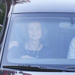 Le roi Felipe VI d'Espagne et la reine Sofia d'Espagne. La famille royale espagnole célébrait le 30 juillet 2016 le 80e anniversaire de l'infante Pilar de Bourbon dans sa résidence à Calvia, près de Palma de Majorque. © Jack Abuin/ZUMA Wire/Bestimage