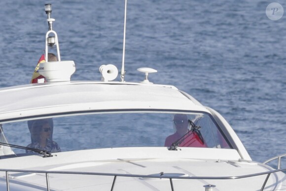 Le roi Juan Carlos et la reine Sofia d'Espagne - La famille royale d'Espagne en vacances à Majorque. Le 31 juillet 2016