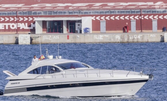 Le roi Juan Carlos d'Espagne - La famille royale d'Espagne en vacances à Majorque. Le 31 juillet 2016