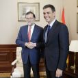Mariano Rajoy et Pedro Sanchez - Congrès des Députés à Madrid. Le 2 août 2016.