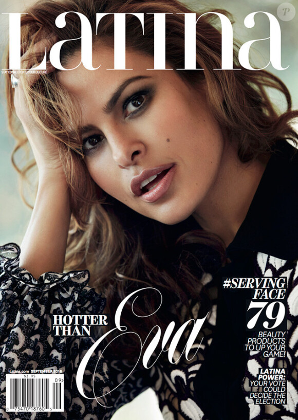 Eva Mendes en couverture du numéro de septembre 2016 du magazine Latina.