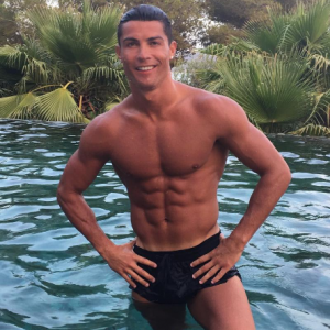 Cristiano Ronaldo en vacances, été 2016, photo Instagram.