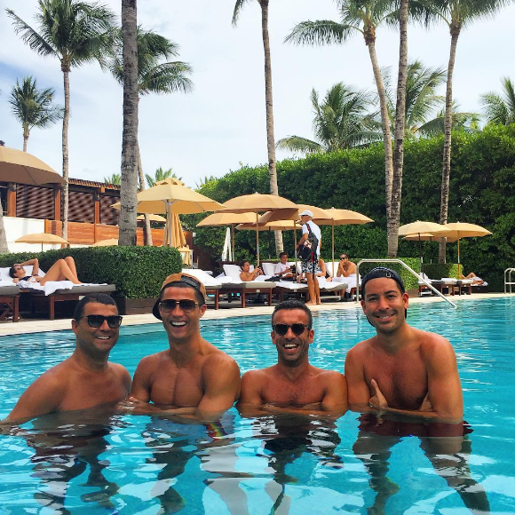 Cristiano Ronaldo en vacances à Miami, août 2016, photo Instagram.
