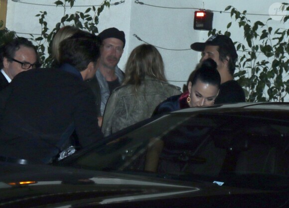 Katy Perry et Orlando Bloom quittent le "Sunset Tower Hotel" à Los Angeles, le 1er juin 2016