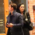 Katy Perry et Orlando Bloom arrivent à leur hôtel 'Jerome' à Aspen dans le Colorado pour assister au mariage de leur amie la styliste Jamie Schneider. Le 8 avril 2016