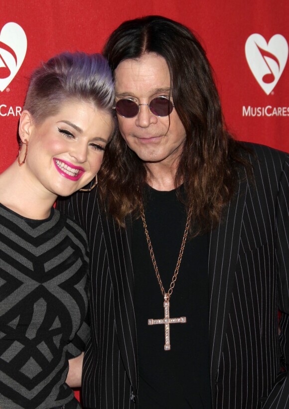 Kelly Osbourne, Ozzy Osbourne - People au concert "MusiCares MAP" à Los Angeles, le 13 mai 2014.