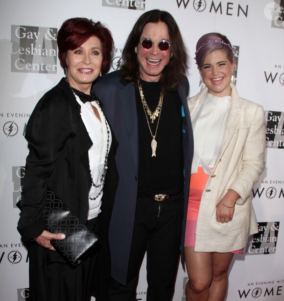 Sharon Osbourne, Ozzy Osbourne, Kelly Osbourne - People a la soiree "L.A. Gay & Lesbian Center's An Evening With Woman 2013" a l'hotel "The Beverly Hilton " a Beverly Hills, le 18 mai 2013