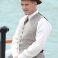 Exclusif - Mark Rylance - L'équipe du film sur le tournage du film "Dunkirk" (Dunkerque) du réalisateur Christopher Nolan à Weymouth, Dorset, le 27 juillet 2016.