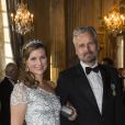  La princesse Märtha Louise de Norvège et Ari Behn le 30 avril 2016 à Stockholm lors du banquet pour le 70e anniversaire du roi Carl XVI Gustaf de Suède. Le couple a annoncé son divorce le 5 août 2016, après 14 ans de mariage. 