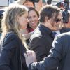 Johnny Depp et sa femme Amber Heard arrivent au tribunal de Southport pour le procès dans lequel est impliquée Amber pour avoir fait entrer sur le territoire ses chiens Pistol et Boo sans les déclarer à Southport le 18 Avril 2016. J