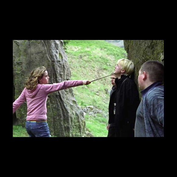Emma Watson et Tom Felton dans Harry Potter et le Prisonnier d'Azkaban