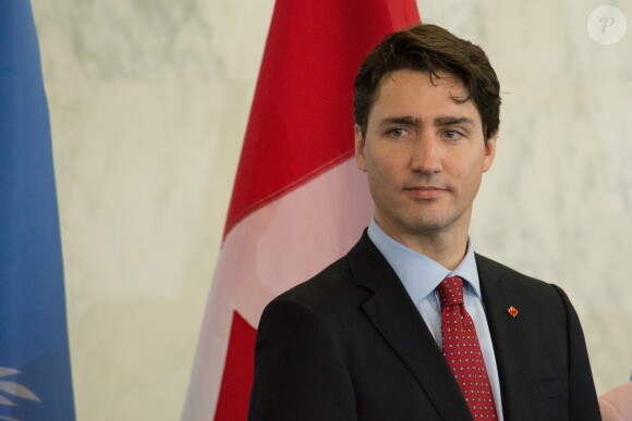 Le premier ministre canadien Justin Trudeau donne une conférence de presse au siège de l'ONU à New York le 16 mars 2016. 