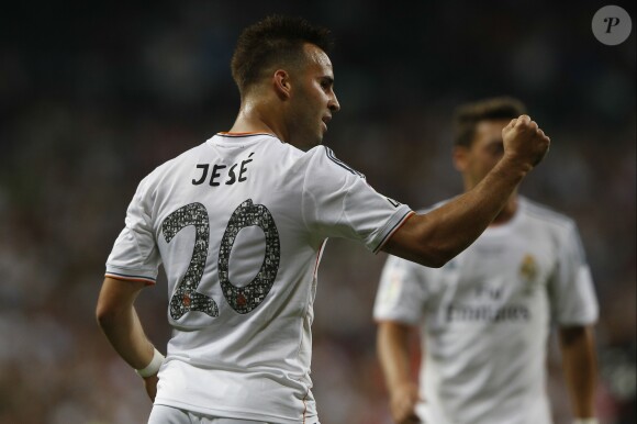 Le joueur Jesé Rodriguez lors du match Real de Madrid contre Real Al-Saad à Madrid le 22 août 2013
