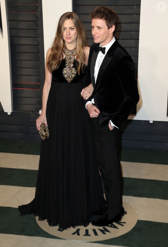 Eddie Redmayne et sa femme Hannah Redmayne (enceinte) - People à la soirée "Vanity Fair Oscar Party" après la 88ème cérémonie des Oscars à Hollywood, le 28 février 2016.28/02/2016 - Hollywood