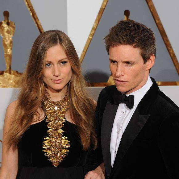 Hannah Bagshawe, Eddie Redmayne - Arrivées à la 88ème cérémonie des Oscars à Los Angeles le 28 février 2016.