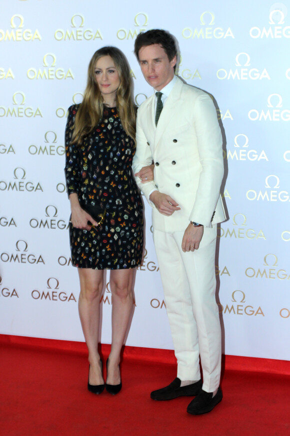 Eddie Redmayne et sa femme Hannah Bagshawe à la soirée organisée par la marque Omega lors des Jeux Olympiques de Rio au Brésil le 6 août 2016