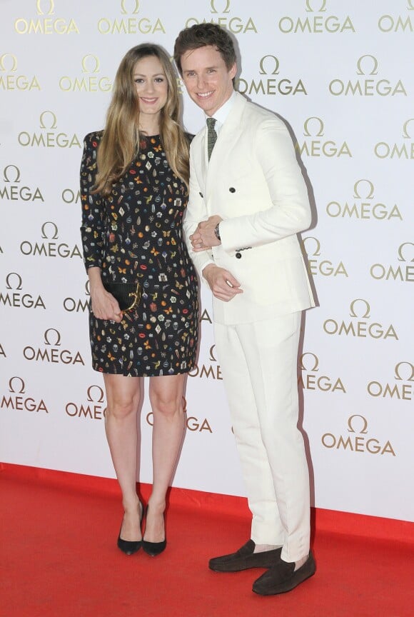 Eddie Redmayne et sa femme Hannah Bagshawe à la soirée organisée par la marque Omega lors des Jeux Olympiques de Rio au Brésil le 6 août 2016