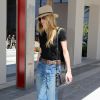Amber Heard, qui a beaucoup maigri, se rend dans des bureaux à Los Angeles, le 16 juin 2016. Amber Heard is stopping by an office in Los Angeles. June 16th, 2016.