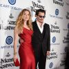 Johnny Depp et sa femme Amber Heard lors du 9 ème Gala Annuel "The Art Of Elysium" à Culver City le 9 janvier 2016.