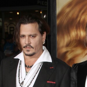 Johnny Depp et sa femme Amber Heard à la Première de "The Danish Girl" au théatre Westwood village à Westwood le 21 novembre 2015