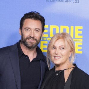 Hugh Jackman et sa femme Deborra-Lee Furness à la première de "Eddie the Eagle" à Melbourne le 30 mars 2016.