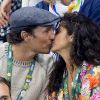 Matthew McConaughey avec sa femme Camila Alves assistent à la finale du 200m masculin quatre nages individuel aux Jeux Olympiques (JO) de Rio 2016 à Rio de Janeiro, Brésil, le 11 août 2016.