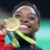 Simone Biles médaillée d'or aux Jeux Olympiques de Rio le 9 août 2016