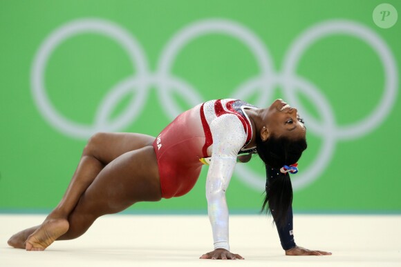 Simone Biles lors des Jeux Olympiques de Rio le 9 août 2016