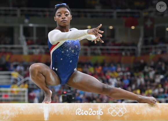 Simone Biles lors des J.O. de Rio le 11 août 2016