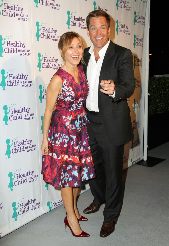 Michael Weatherly et Sasha Alexander lors du "Healthy Child Healthy World "Mom On A Mission GALA" 2014" à Los Angeles le 29 octobre 2014.