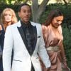 Le rappeur Ludacris et sa femme Eudoxie Mbouguiengue arrivent au mariage de Kevin Hart et de Eniko Parrish à Montecito le 13 aout 2016.