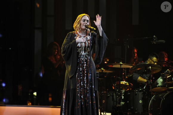 Concert d'Adele à l'occasion du festival de Glastonbury le 25 juin 2016.