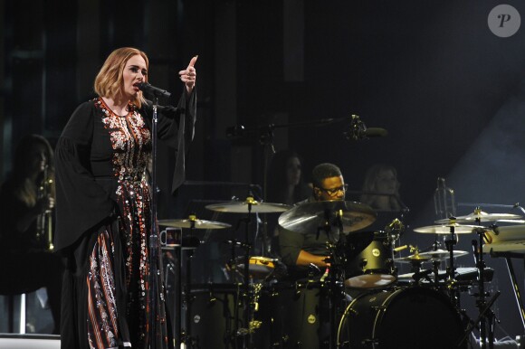 Concert d'Adele à l'occasion du festival de Glastonbury le 25 juin 2016.