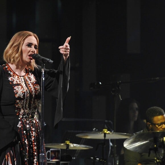 Concert d'Adele à l'occasion du festival de Glastonbury le 25 juin 2016.