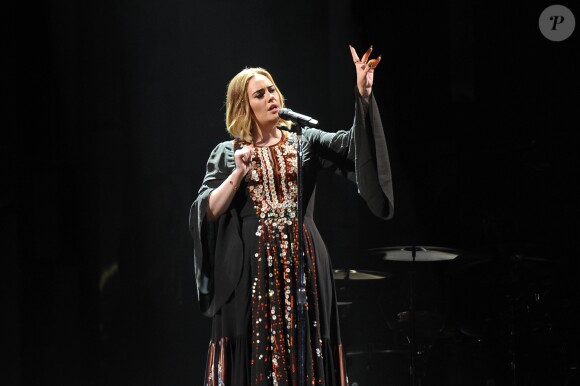 Concert d'Adele à l'occasion du festival de Glastonbury le 25 juin 2016.