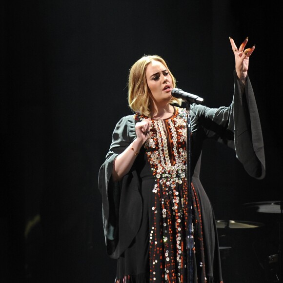 Concert d'Adele à l'occasion du festival de Glastonbury le 25 juin 2016.