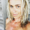 Cécile de Ménibus, sans maquillage, en vacances à Noirmoutier-en-l'Île le 15 août 2016.