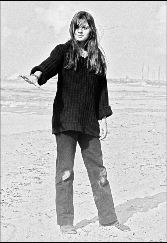 Marie Trintignant lors d'un voyage en Israël en 1980