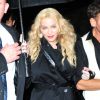 Madonna à la sortie de l'after party du MET Gala au Standard Hotel de New York le 2 mai 2016.