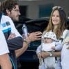 Le prince Carl Philip de Suède avec sa femme la princesse Sofia et leur fils le prince Alexander. Pilote au sein du Team Polestar Cyan Racing, il pouvait compter sur leur soutien tandis qu'il disputait le 14 août 2016 la cinquième manche du championnat de STCC (Swedish Touring Car Championship), sur le circuit de Karlskoga.