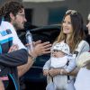 Le prince Carl Philip de Suède avec sa femme la princesse Sofia et leur fils le prince Alexander. Pilote au sein du Team Polestar Cyan Racing, il pouvait compter sur leur soutien tandis qu'il disputait le 14 août 2016 la cinquième manche du championnat de STCC (Swedish Touring Car Championship), sur le circuit de Karlskoga.
