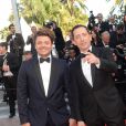 Kev Adams et Gad Elmaleh à la montée des marches du film "Elle" lors du 69e Festival International du Film de Cannes. Le 21 mai 2016. © Rachid Bellak / Bestimage
