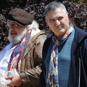 Exclusif - Jean-Claude Dreyfus et Jean-Marie Bigard - Tournage du film "Vive la crise" à Paris. Le 9 juin 2016 © Daniel Angeli / Bestimage